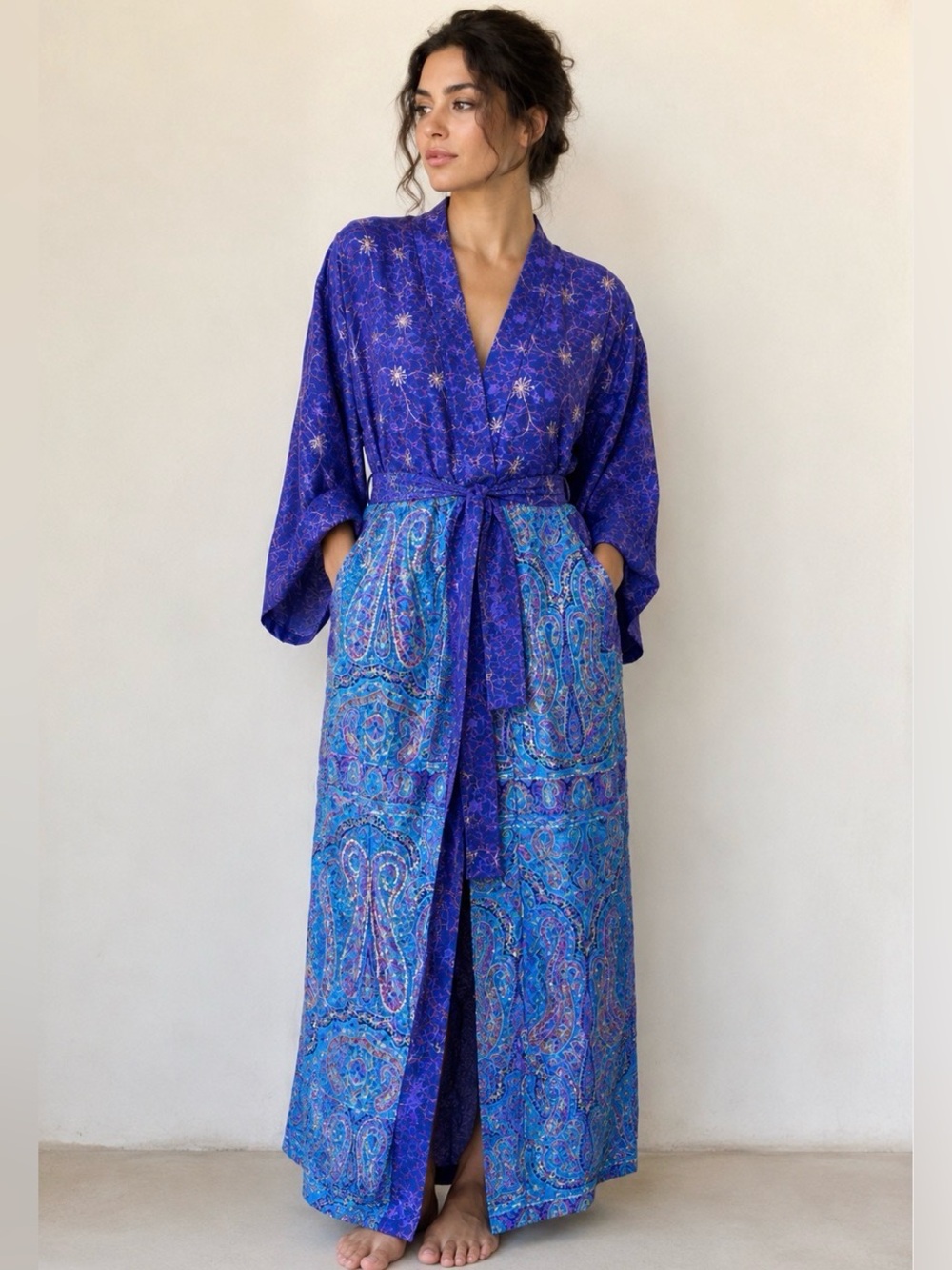 New Upcycled Silk Kimono